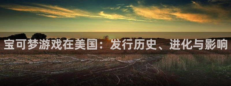 顺赢网络科技有限公司：宝可梦游戏在美国：发行历史、进化与影响