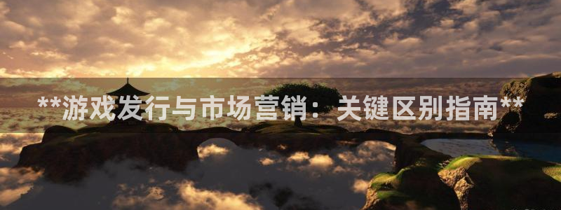 顺盈娱乐主管十7O777：**游戏发行与市场营销：关键区别指南**