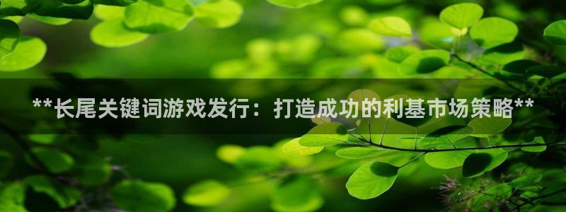 顺盈娱乐官网首页入口网址：**长尾关键词游戏发行：打造成功的利基市场策略**