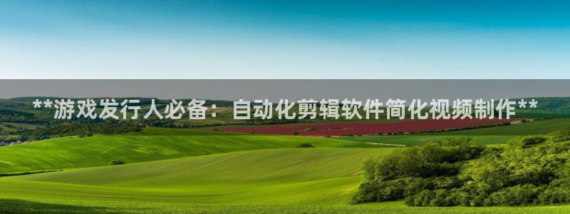 顺盈平台挂机：**游戏发行人必备：自动化剪辑软件简化视频制作**